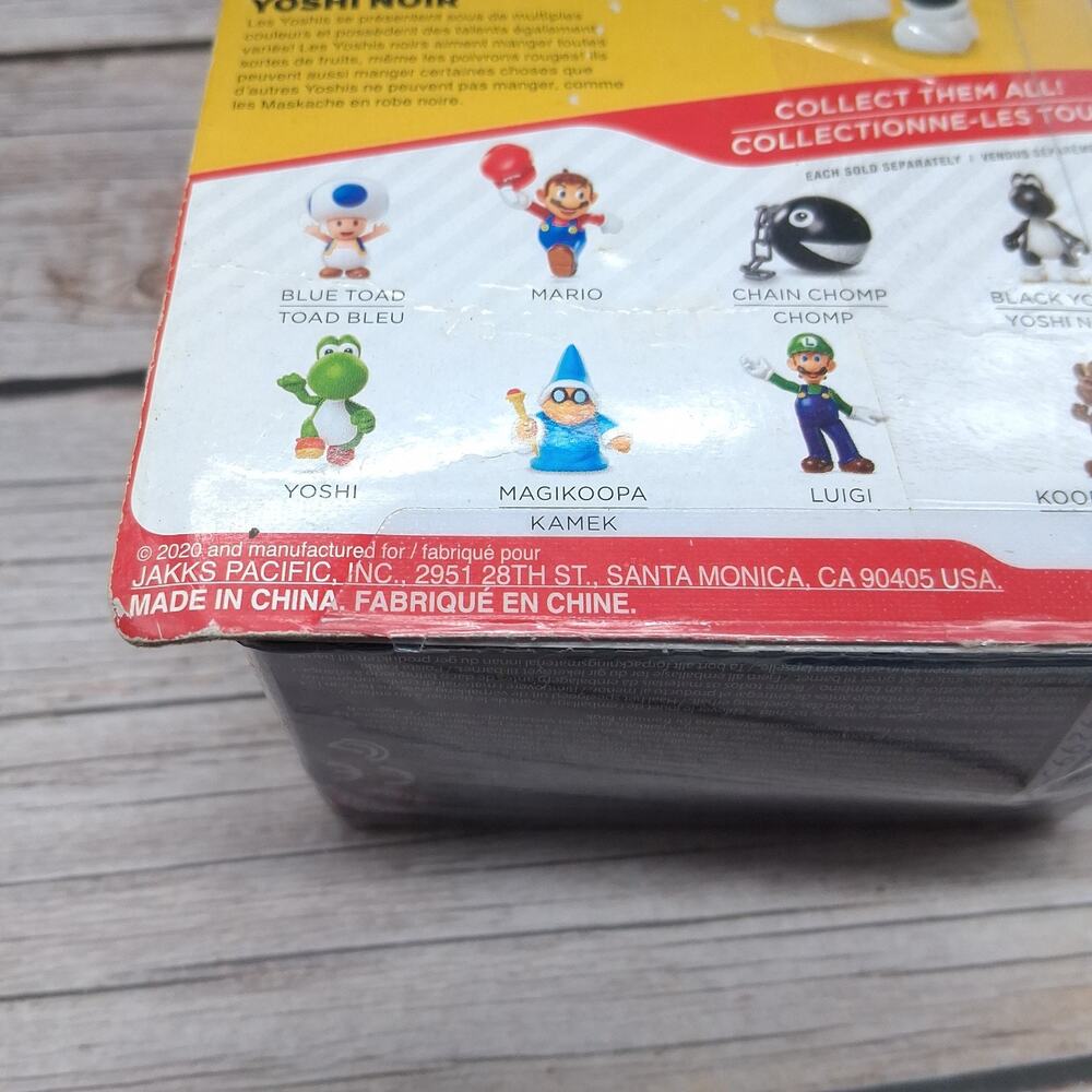Super Mario Nintendo Exclusive Black Yoshi 2.5" Figure Jakks Pacific Damaged Box - Picture 15 of 15